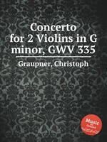 Concerto for 2 Violins in G minor, GWV 335