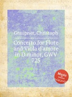 Concerto for Flute and Viola d`amore in D minor, GWV 725