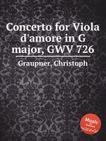 Concerto for Viola d`amore in G major, GWV 726