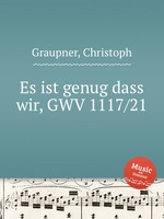 Es ist genug dass wir, GWV 1117/21