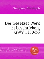 Des Gesetzes Werk ist beschrieben, GWV 1150/35