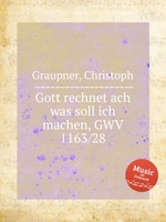 Gott rechnet ach was soll ich machen, GWV 1163/28