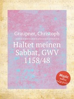 Haltet meinen Sabbat, GWV 1158/48