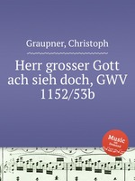 Herr grosser Gott ach sieh doch, GWV 1152/53b