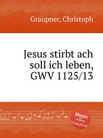 Jesus stirbt ach soll ich leben, GWV 1125/13