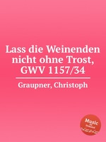 Lass die Weinenden nicht ohne Trost, GWV 1157/34