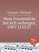 Mein Freudenlicht hat sich verborgen, GWV 1133/27