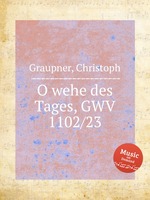 O wehe des Tages, GWV 1102/23