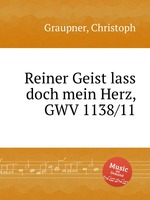 Reiner Geist lass doch mein Herz, GWV 1138/11