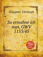 So ermahne ich nun, GWV 1153/45