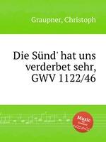 Die Snd` hat uns verderbet sehr, GWV 1122/46