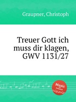 Treuer Gott ich muss dir klagen, GWV 1131/27