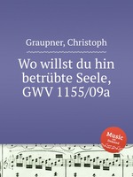 Wo willst du hin betrbte Seele, GWV 1155/09a