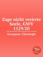 Zage nicht verirrte Seele, GWV 1129/20