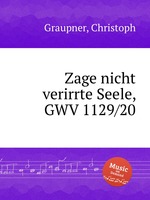 Zage nicht verirrte Seele, GWV 1129/20