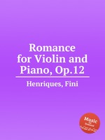 Romance for Violin and Piano, Op.12