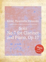 Solo No.7 for Clarinet and Piano, Op.17