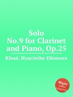 Solo No.9 for Clarinet and Piano, Op.25