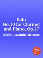 Solo No.10 for Clarinet and Piano, Op.27