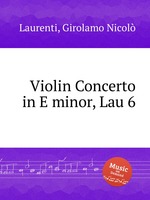 Violin Concerto in E minor, Lau 6