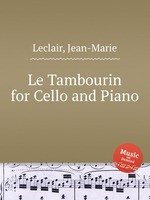 Le Tambourin for Cello and Piano