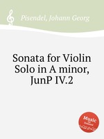 Sonata for Violin Solo in A minor, JunP IV.2