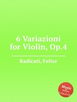 6 Variazioni for Violin, Op.4