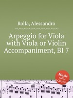 Arpeggio for Viola with Viola or Violin Accompaniment, BI 7