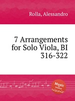 7 Arrangements for Solo Viola, BI 316-322