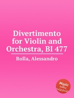 Divertimento for Violin and Orchestra, BI 477