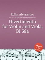 Divertimento for Violin and Viola, BI 38a