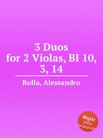 3 Duos for 2 Violas, BI 10, 3, 14
