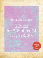 3 Duos for 2 Violins, BI 151, 178, 207
