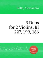3 Duos for 2 Violins, BI 227, 199, 166