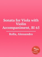 Sonata for Viola with Violin Accompaniment, BI 65