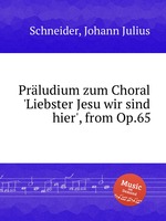 Prludium zum Choral `Liebster Jesu wir sind hier`, from Op.65