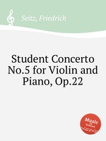 Student Concerto No.5 for Violin and Piano, Op.22