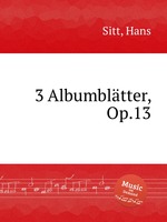 3 Albumbltter, Op.13