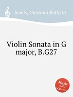 Violin Sonata in G major, B.G27