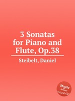 3 Sonatas for Piano and Flute, Op.38