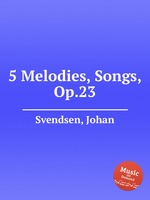 5 Melodies, Songs, Op.23