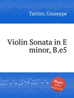 Violin Sonata in E minor, B.e5