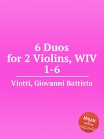 6 Duos for 2 Violins, WIV 1-6