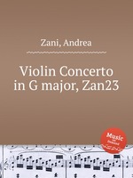 Violin Concerto in G major, Zan23
