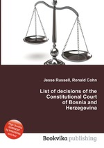 List of decisions of the Constitutional Court of Bosnia and Herzegovina