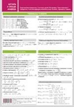 Алгебра и начала анализа. Справочные схемы и таблицы. 9-11 классы