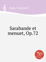 Sarabande et menuet, Op.72