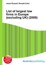 List of largest law firms in Europe (excluding UK) (2009)