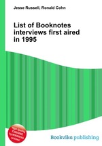 List of Booknotes interviews first aired in 1995