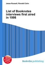 List of Booknotes interviews first aired in 1998